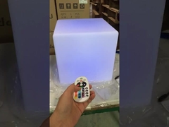 40 cm LED iluminado cubos de banquinho recarregável sem fio multicolor para eventos
