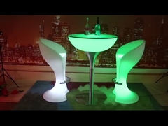 Iluminação LED Light Bar Cocktail mesas e cadeiras Wireless Stand Up Bar mesas para festa