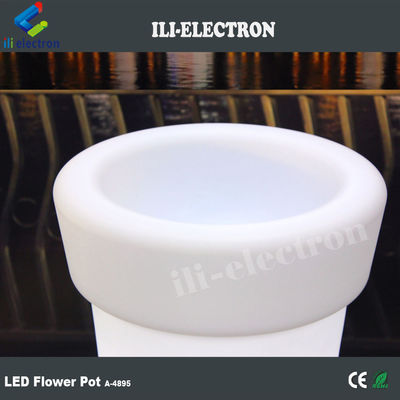 Iluminado Highboy LED pote de flores artificial com 16 cores mudando com controle remoto