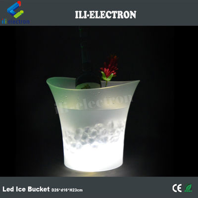 Vendedor quente plástico led balde de gelo champanhe
