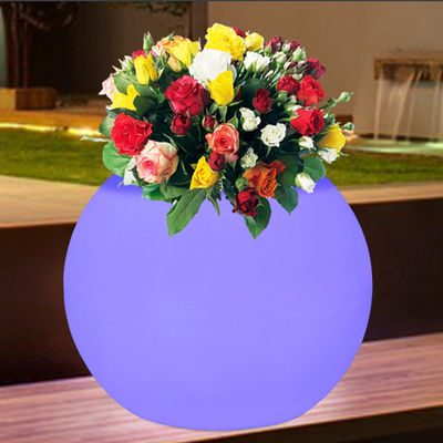 CE/ROHS 16 Cores mudando vasos de flores brilhantes de forma redonda PE revestido para decoração