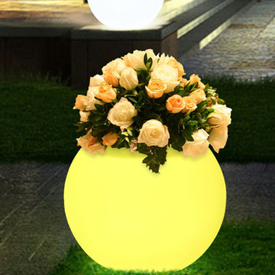 CE/ROHS 16 Cores mudando vasos de flores brilhantes de forma redonda PE revestido para decoração
