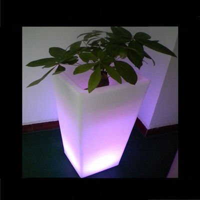 China Fornecedor LED exterior iluminado iluminado planta quadrada pote 80000h duração da bateria