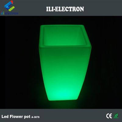 China Fornecedor LED exterior iluminado iluminado planta quadrada pote 80000h duração da bateria