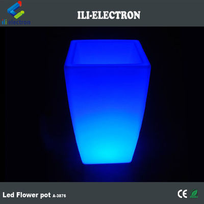 China Fornecedor LED exterior iluminado iluminado planta quadrada pote 80000h duração da bateria