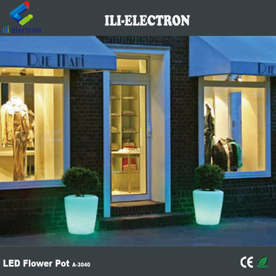 Controle remoto de plástico LED iluminado florilha / plantador / balde de gelo