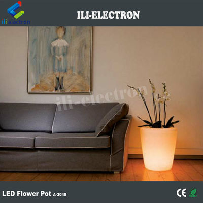 Controle remoto de plástico LED iluminado florilha / plantador / balde de gelo