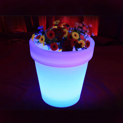 Mudança de cor Recarregável Vaso Led Plantador Controle de Toque