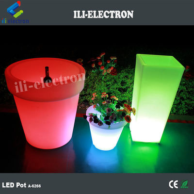 Mudança de cor Recarregável Vaso Led Plantador Controle de Toque