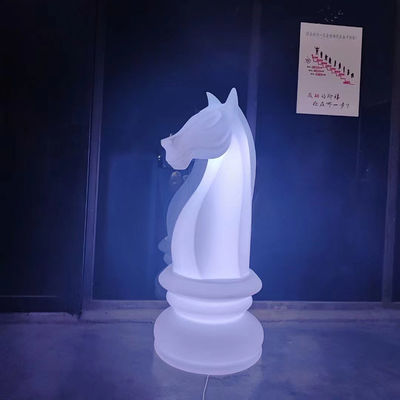 Cavalo-marino Mudança de forma Luz de jardim de cor Luz LED de plástico recarregável