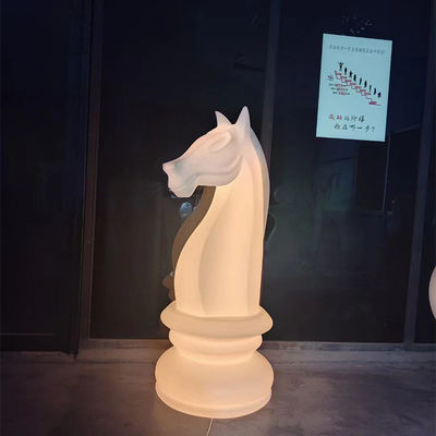 Cavalo-marino Mudança de forma Luz de jardim de cor Luz LED de plástico recarregável