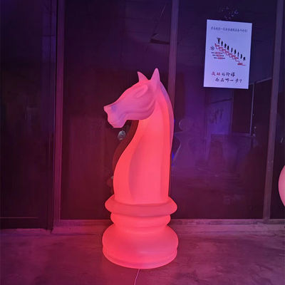 Cavalo-marino Mudança de forma Luz de jardim de cor Luz LED de plástico recarregável