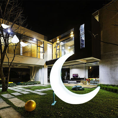 Luzes decorativas de jardim em forma de lua de LED 16 cores mudando