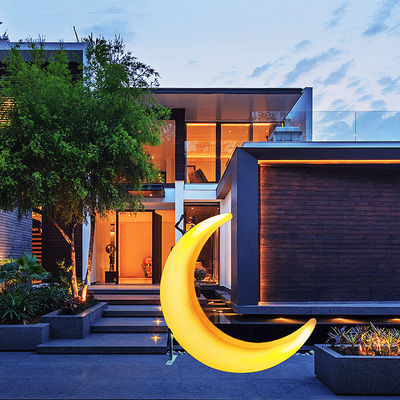 Luzes decorativas de jardim em forma de lua de LED 16 cores mudando