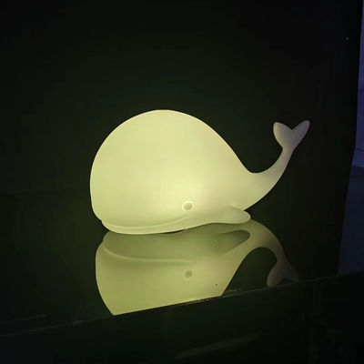 Lâmpada de luz noturna recarregável Whale LED para quarto do lado da cama do bebé