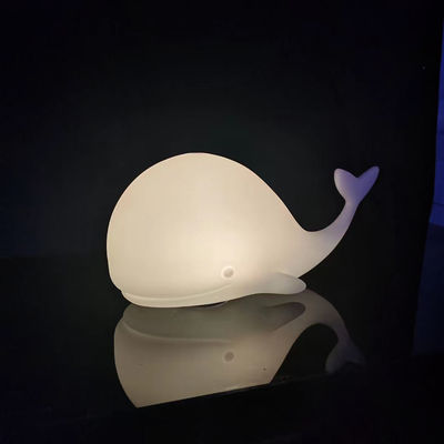 Lâmpada de luz noturna recarregável Whale LED para quarto do lado da cama do bebé
