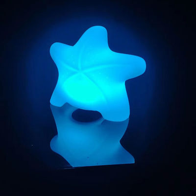 Lâmpadas decorativas de estrela de mar recarregáveis