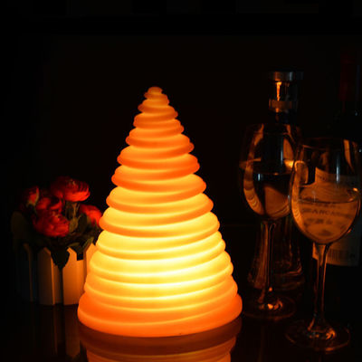 Lâmpada de lanterna de plástico recarregável para decoração de Natal