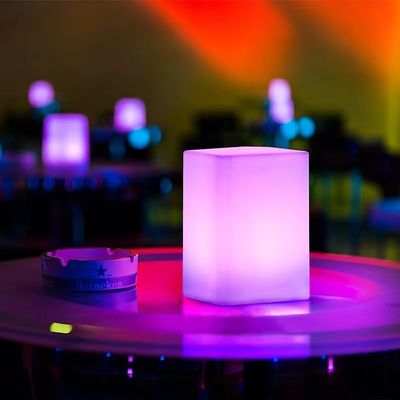 6 polegadas LED Cubo Luz Noturna Colorido Carregamento USB resistente à água