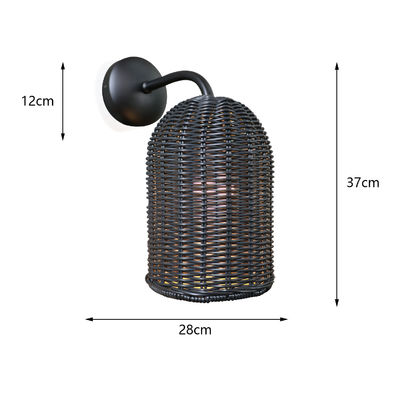 Área exterior impermeável pátio porche corredor hotel parede Sconce lâmpada interior parede iluminação