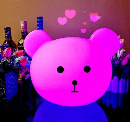 Mini Cute Bear Crianças bebê interior decorativo portátil LED lâmpada de luz noturna
