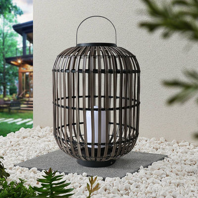 Lâmpada de Rattan Decorativa, Lâmpada de Rattan Tecido 3500K Para Atmosfera