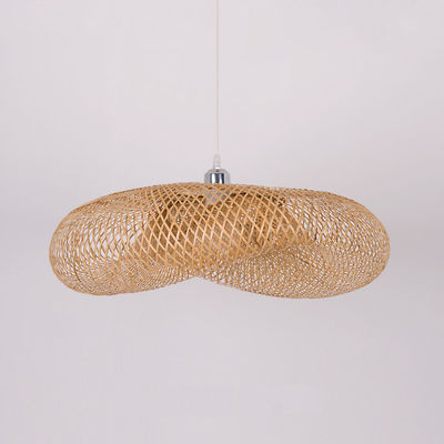 Lâmpadas Suspensas Lâmpadas de teto LED de bambu Lâmpadas pendentes de rotão