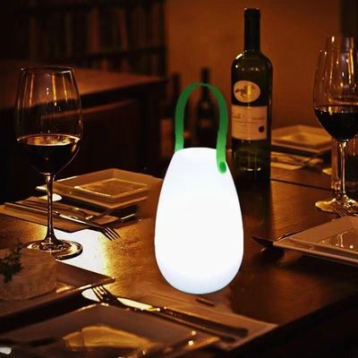 2700K CCT Lâmpada portátil LED de plástico recarregável para restaurante