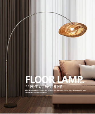 Melhor Qualidade Decoração Moderna Lâmpada de leitura LED de pé de metal Lâmpada de piso de pesca criativa
