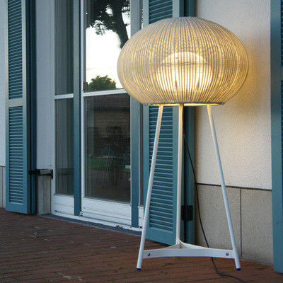 Lâmpada de chão de rotão de exterior moderna IP44 impermeável para decoração de hotel