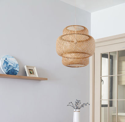 Lâmpada decorativa de bambu pendurada