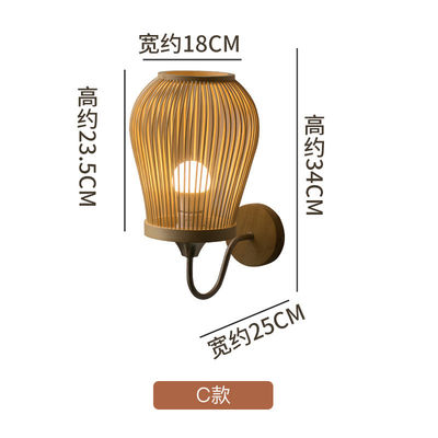 Creative Art Design rattan parede sombra de luz para corredor do corredor