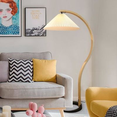 Lâmpada Creative Plissada de Ratan para Sala de Sábado