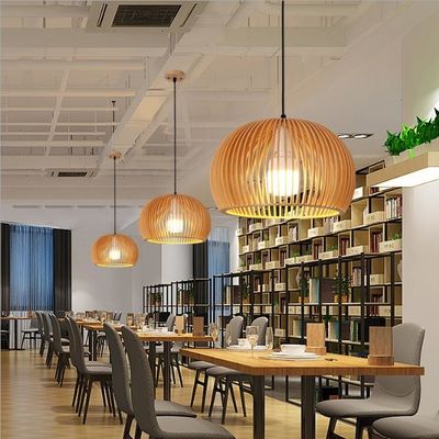 Caixa de pássaros Pendente de rotão Lustreiro 3500K Branco Quente Para Restaurante Bar