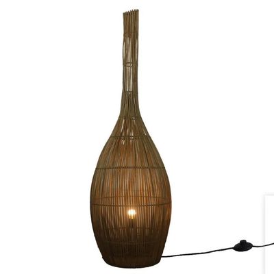 3500K Lâmpadas de piso de Rattan Artístico Luz Para Hotel Clube Sala de estar