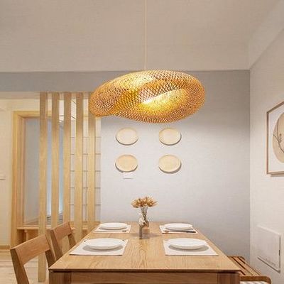 Lâmpadas de Rattan de Bambú Moderno