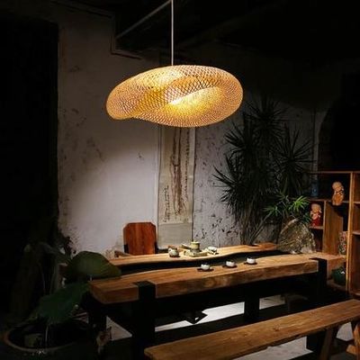 Lâmpadas de Rattan de Bambú Moderno