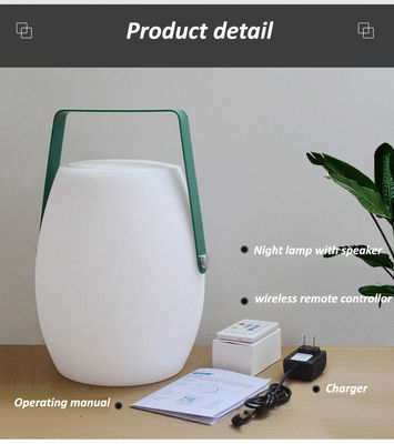 Lâmpada LED portátil personalizada 4100K colorida recarregável para acampar