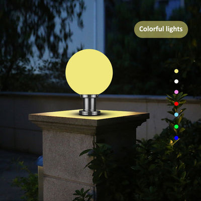 Lâmpada de bola brilhante à prova d'água Alimentada a energia solar Com 20cm 25cm 30cm Tamanho