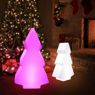 Lâmpadas LED de plástico de forma de árvore para decoração de Natal