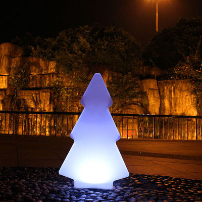 Lâmpadas LED de plástico de forma de árvore para decoração de Natal