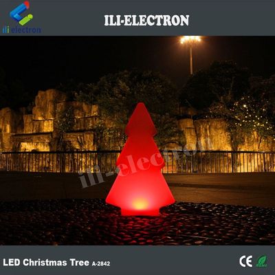 Lâmpadas LED de plástico de forma de árvore para decoração de Natal
