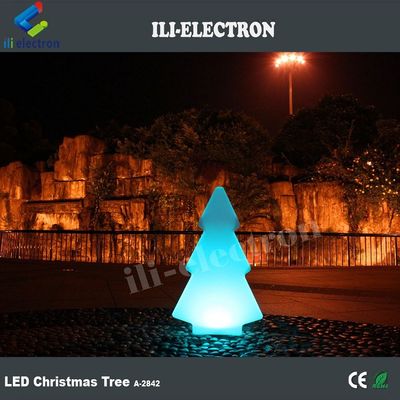 Lâmpadas LED de plástico de forma de árvore para decoração de Natal