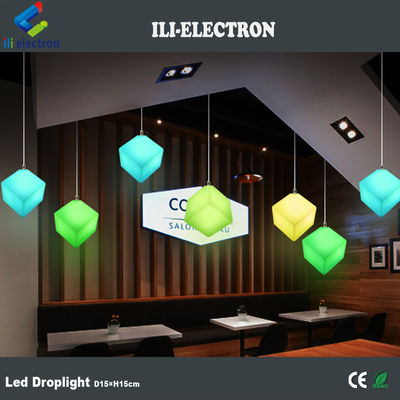 Controle remoto LED exterior luz de cubo luz pendente para decoração de eventos e festas