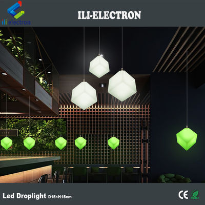 Controle remoto LED exterior luz de cubo luz pendente para decoração de eventos e festas