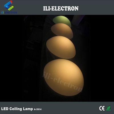 PE plástico LED luz semi-esfera recarregável para decoração de Natal