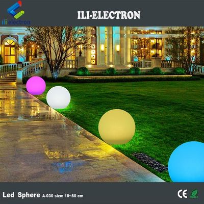 Esfera de iluminação LED de plástico que muda de cor