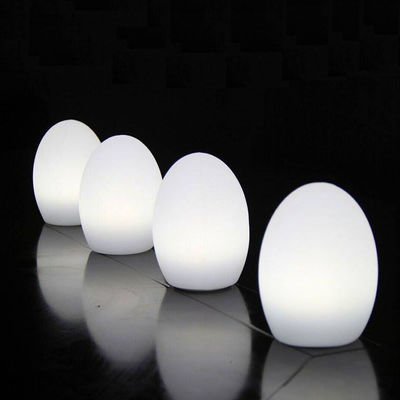 Lâmpada de noite em forma de ovo IP65 material de plástico PE impermeável