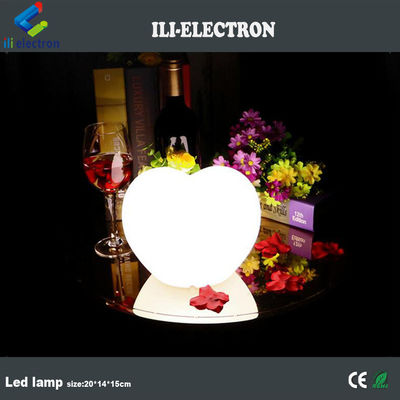 Lâmpada de plástico LED em forma de pêssego com controle remoto com bateria de lítio recarregável