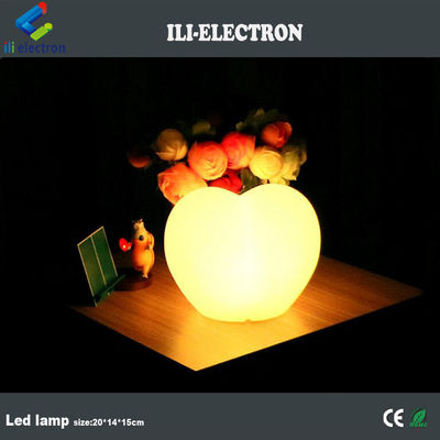 Lâmpada de plástico LED em forma de pêssego com controle remoto com bateria de lítio recarregável